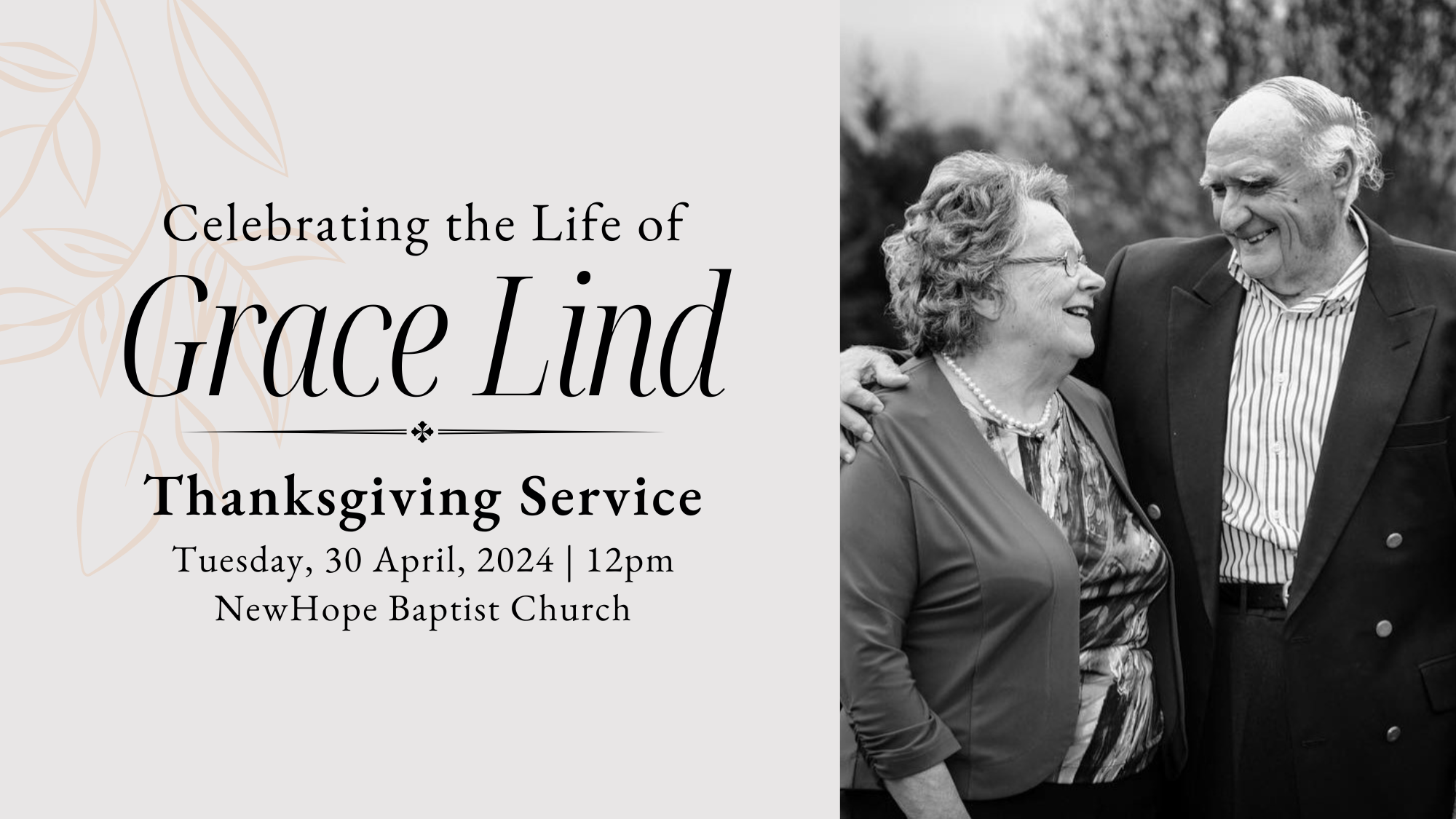 Grace Lind with photo