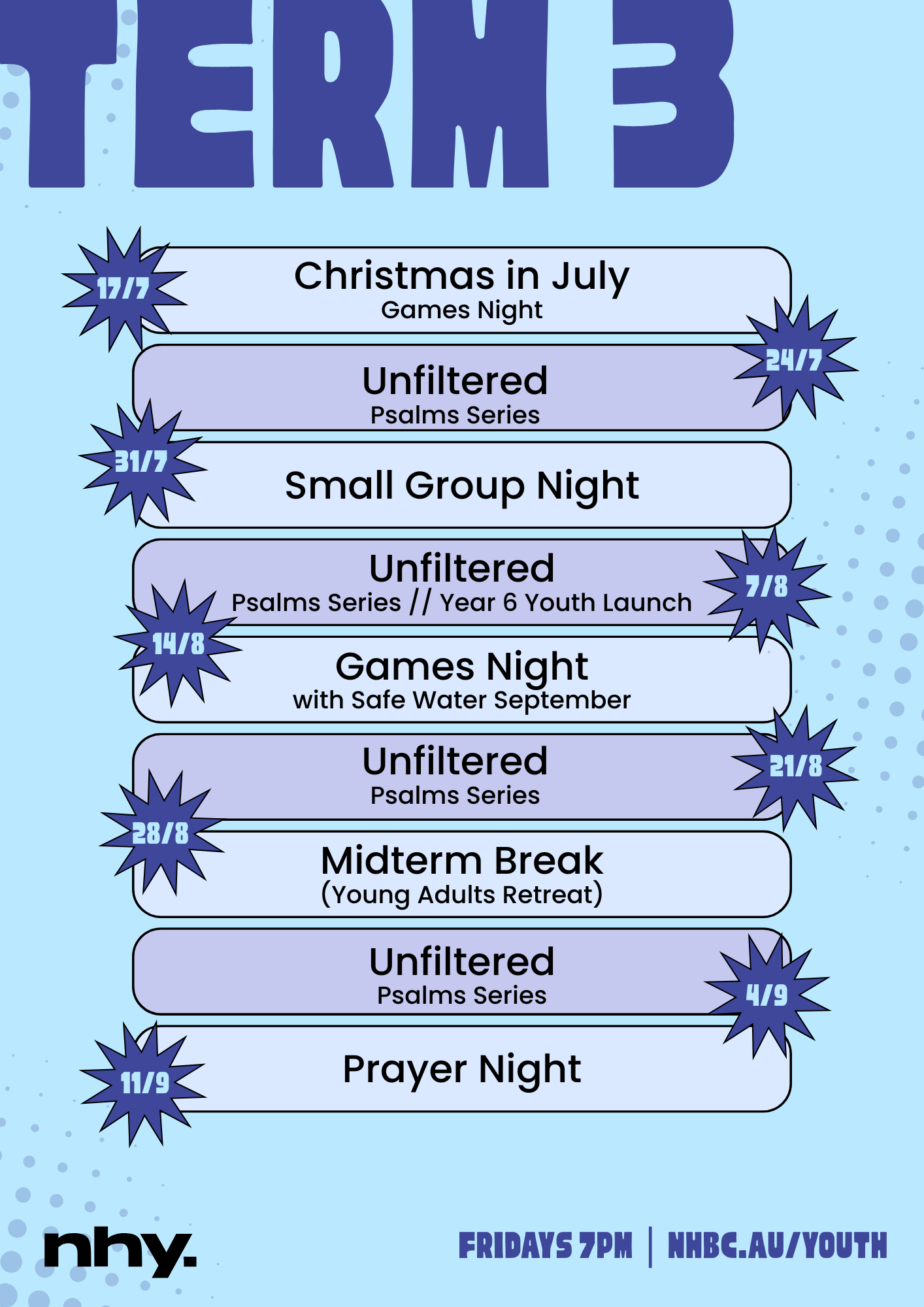 Youth Term 3 Plan